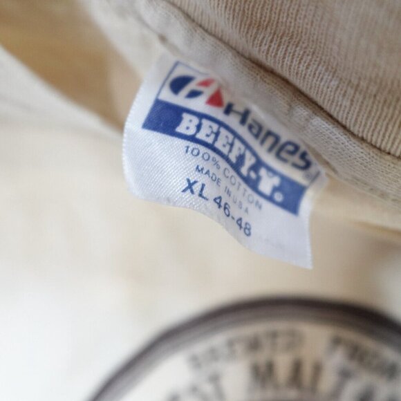 Hale's Ale Shirt Medium Beige Vintage Single Stitch Seattle Washington - Picture 4 of 9